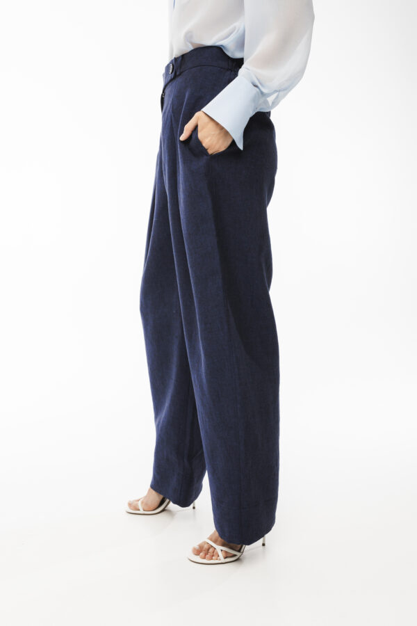 TROUSERS PALAZZO MIDNIGHT WAVE - Image 3