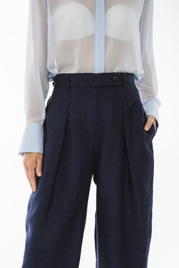TROUSERS PALAZZO MIDNIGHT WAVE - Image 4